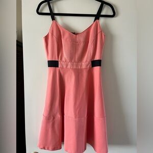 Rachel Roy Coral/Black Dress